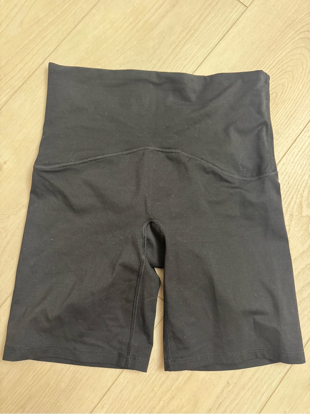 SPANX Black High-Rise Bike Shorts